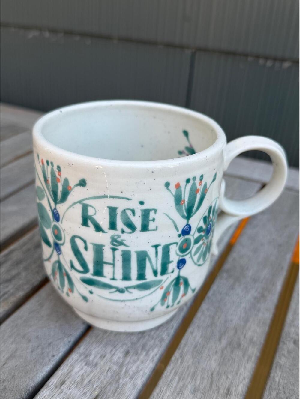 Anthropologie Elevenses Rise & Shine Mug